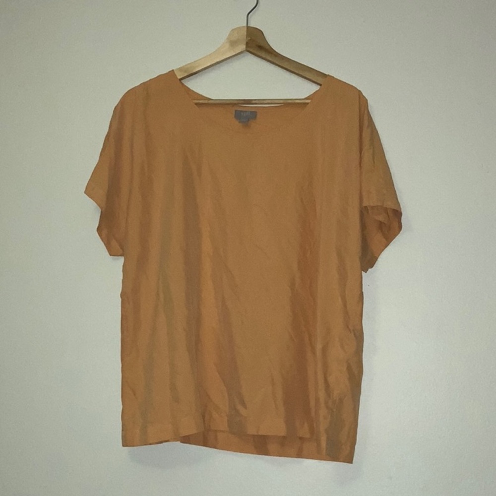 J. Jill Orange Short Sleeve Top